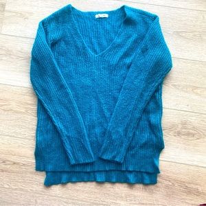 Aeropostale Sparkle Aqua Sweater Size M